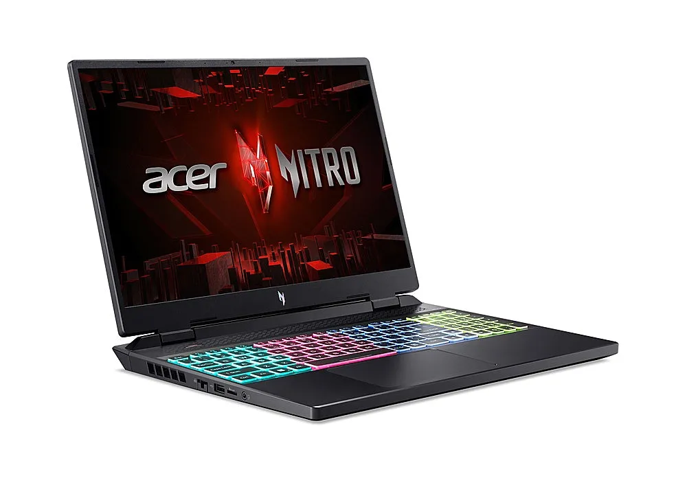 Acer - Nitro 16- 16" 165Hz Gaming Laptop WUXGA – AMD Ryzen 9 7940HS with 16 GB memory - GeForce RTX 4070 -1TB PCIe Gen 4 SSD - Obsidian Black