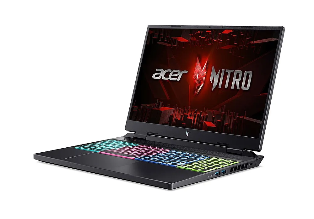 Acer - Nitro 16- 16" 165Hz Gaming Laptop WUXGA – AMD Ryzen 9 7940HS with 16 GB memory - GeForce RTX 4070 -1TB PCIe Gen 4 SSD - Obsidian Black