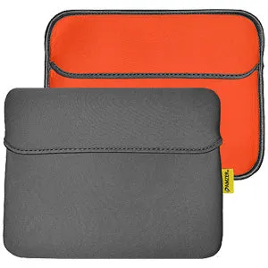 AMZER Reversible Neoprene Horizontal Sleeve Pouch Tablet Bag With Pocket Fits For iPad and Tablets upto 8 Inch