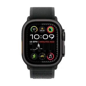 Apple Watch Ultra 2 GPS   Cellular 49MM Black Titanium Case with Black Trail Loop - M/L | MX4V3QA/A