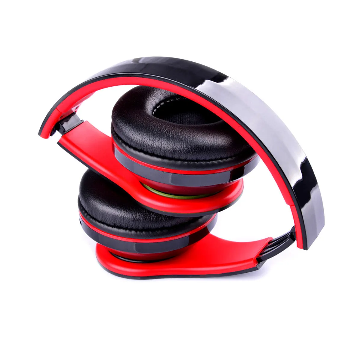 COOL Foldable Wireless Bluetooth Stereo Headphone Headset Mic FM TF Slot for iPhone iPad Smartphone