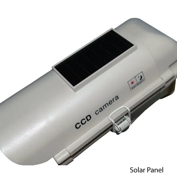 Dummy Camera in Outdoor Housing W Solar Powered Light