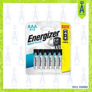 ENERGIZER MAX PLUS BATTERY BONUS PACK AAA 4 2