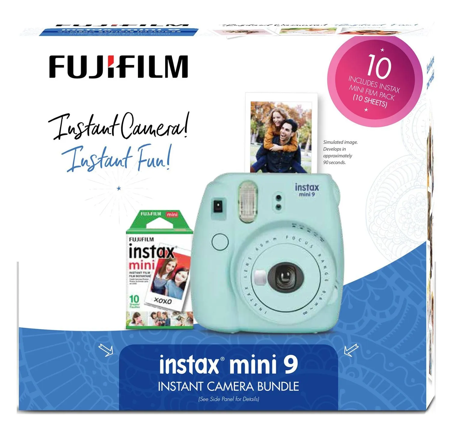 Fujifilm Instax Mini 9 Ice Blue Holiday Bundle - PRO3097