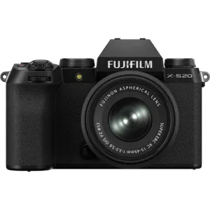 FUJIFILM X-S20 Mirrorless Camera with 15-45mm Lens - Black