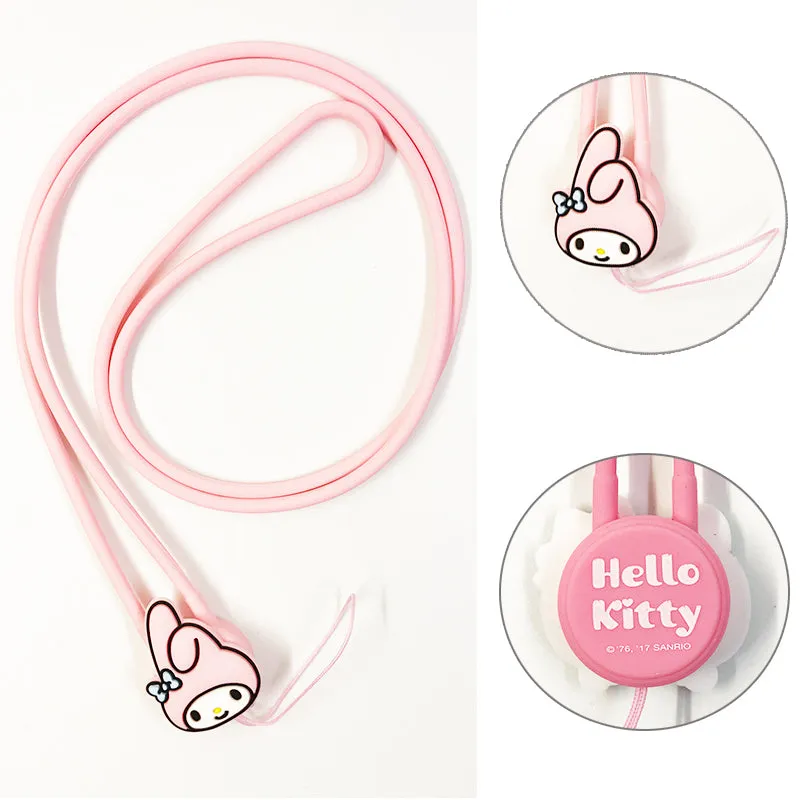 GARMMA Hello Kitty & My Melody Anti-lost Silicone Strap Universal Lanyard