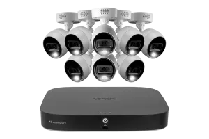 Lorex 4K 20-Channel (16 Wired and 4 Wi-Fi) 2TB Wired DVR System with Analog Active Deterrence Cameras