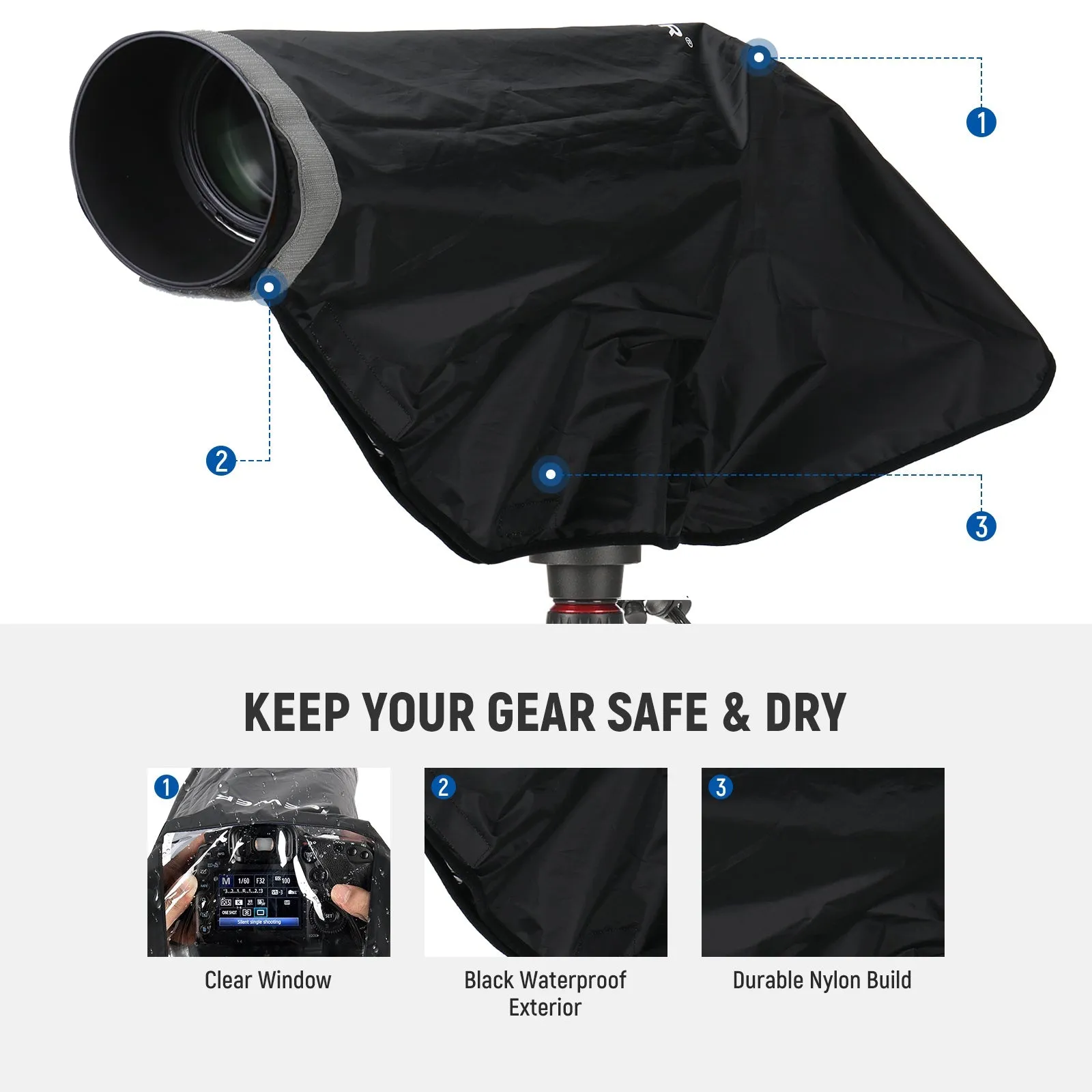 NEEWER PB017 / PB018 2 in 1 Camera Rain Cover & Reflector