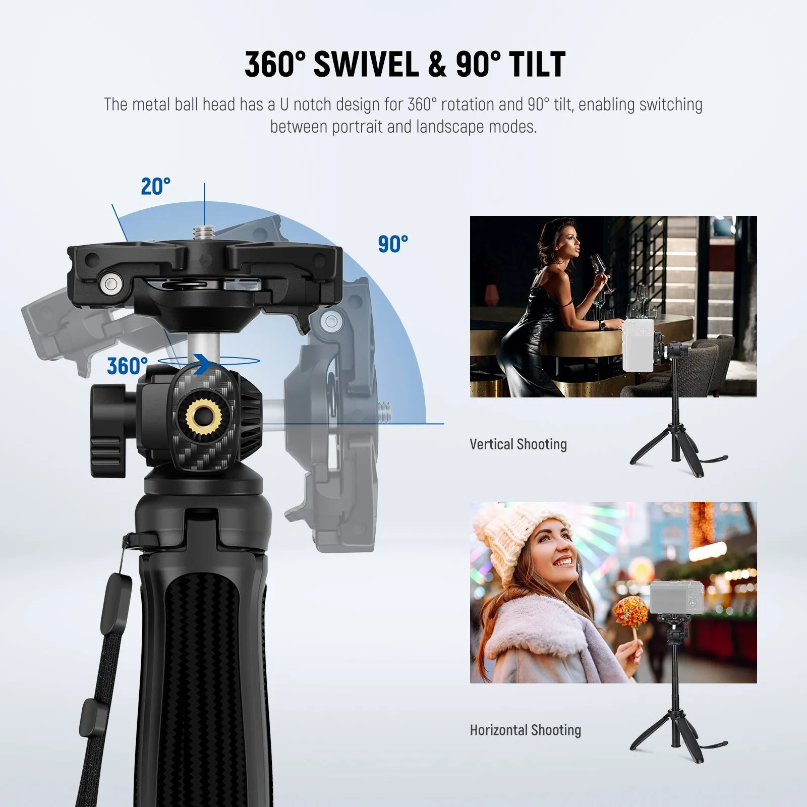 NEEWER TP38 15" Mini Tripod for Phone Action Camera