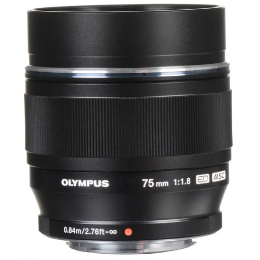 Olympus M.Zuiko Digital ED 75mm f/1.8 Lens | Black