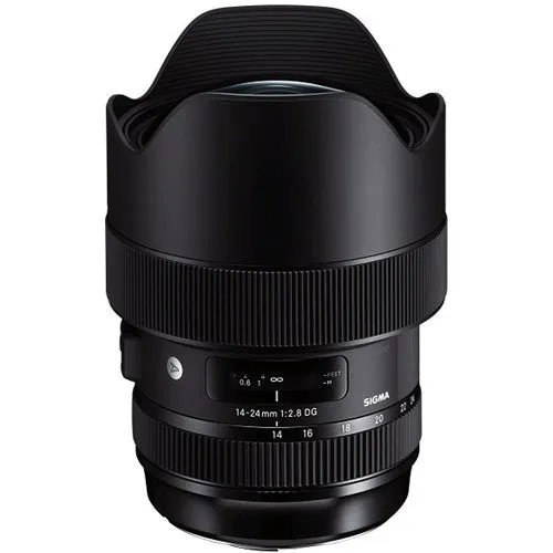 Sigma 14-24mm f/2.8 DG HSM Art Lens for Canon EF with Cleaning Kit, Full Size Tripod, and 32GB Memory Kit Bundle