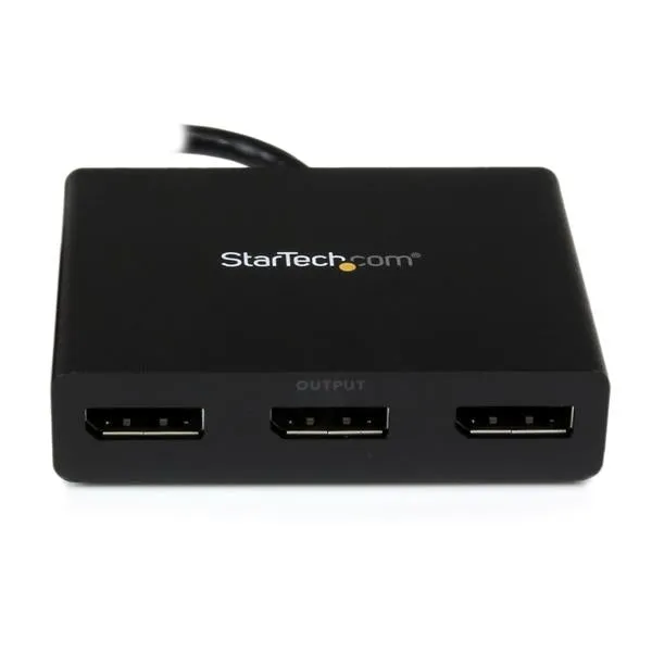 Startech.Com 3 Port Displayport Mst Hub - 4K 30Hz - Displayport To Displayport Multi Monitor Splitter For 3 Dp Monitor S