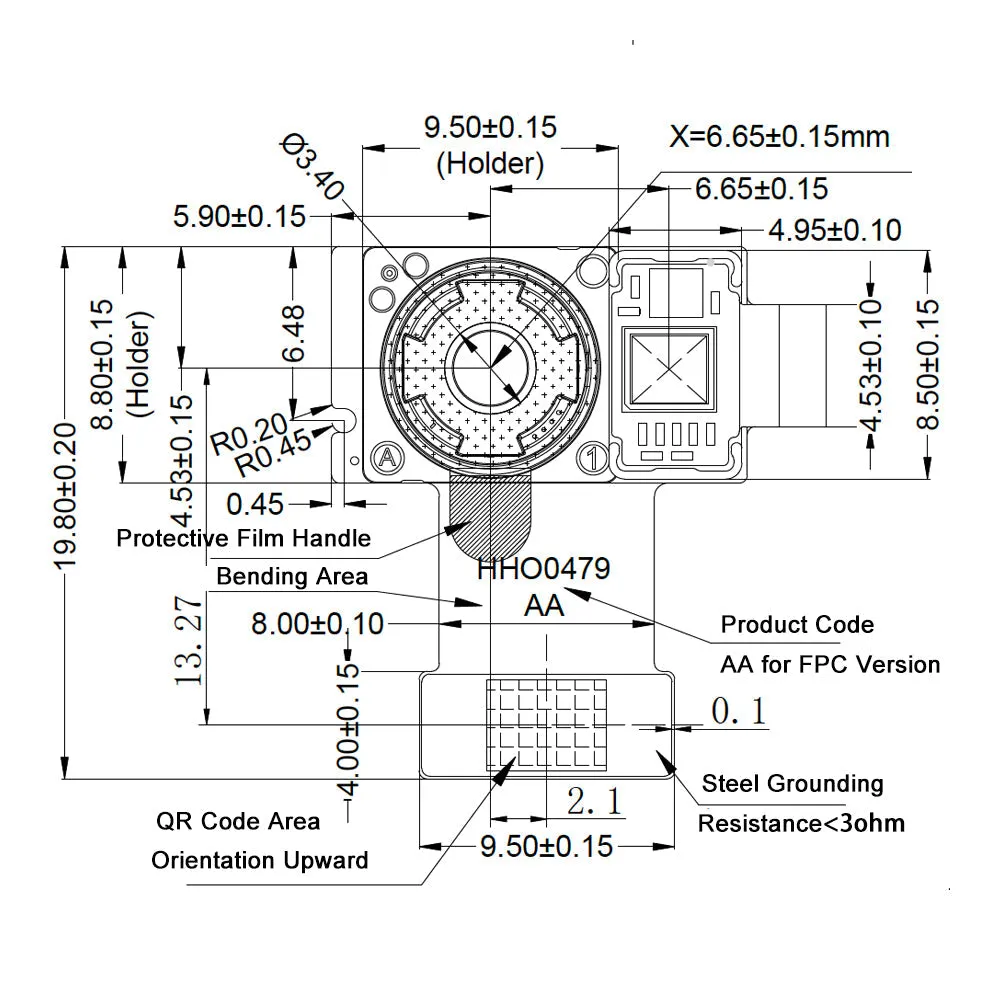 Synexens 3D camera of ToF sensor Soild-state Lidar-CS20 MIPI Module