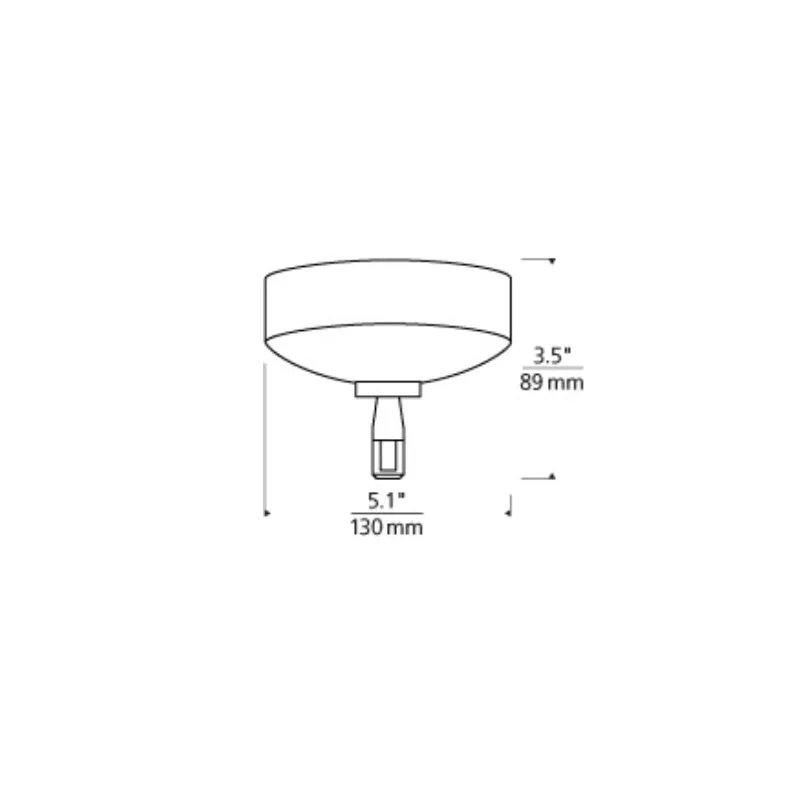 Tech 700MOSRT60E LED Monorail Surface Transformer, 60W, 12V Electronic, Single Feed