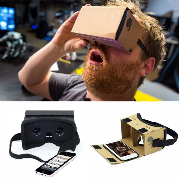 Ultra Clear Google Cardboard VR BOX 2.0 Virtual Reality 3D Glasses for iPhone SmartPhone