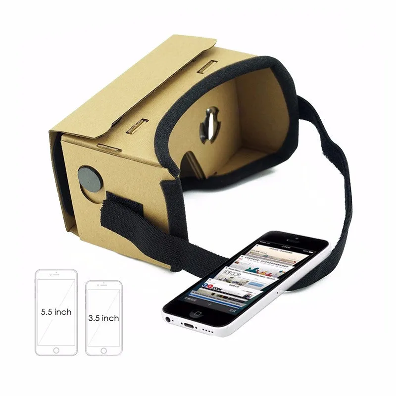 Ultra Clear Google Cardboard VR BOX 2.0 Virtual Reality 3D Glasses for iPhone SmartPhone