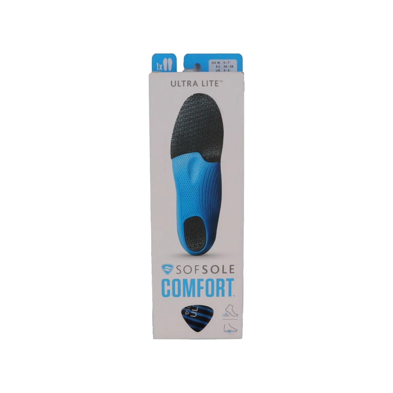 Ultra Lite Comfort Insoles 36-38