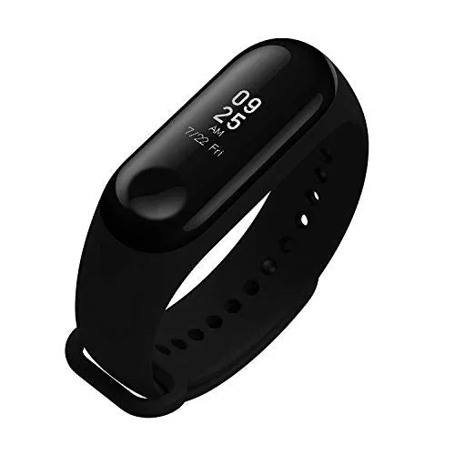 WELROCK M4 Bluetooth Smart Band OLED Touch Display Activity Tracker Fitness Band Waterproof & Sweatproof Long Battery Life Suitable for All Android & iOS Devices Code - (M4 Band_49, Black)